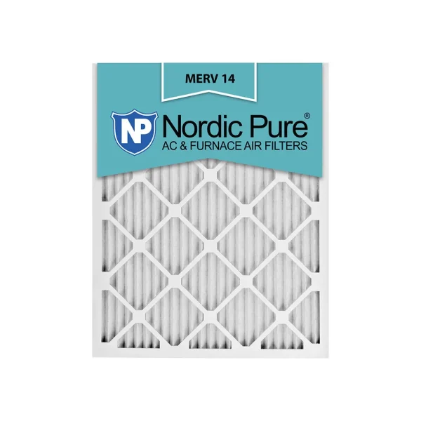 Filtros de aire plisados 20x25x1 MERV 14 para aire acondicionado y calefacción (paquete de 6).